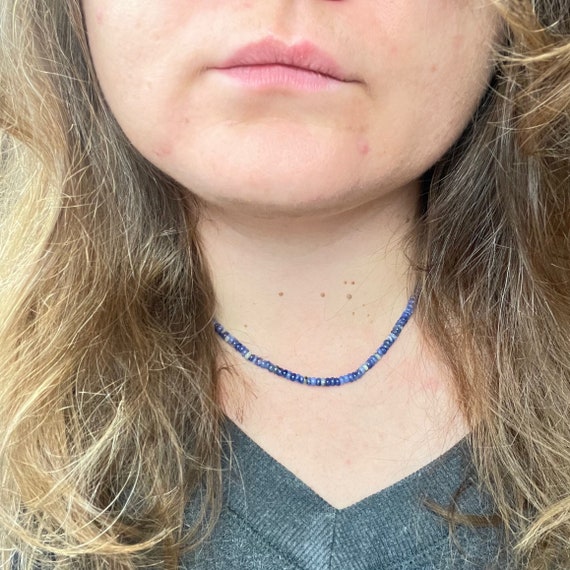 Zara// Sodalite Beaded Gemstone Necklace (EPJ-NSBA19-SD)