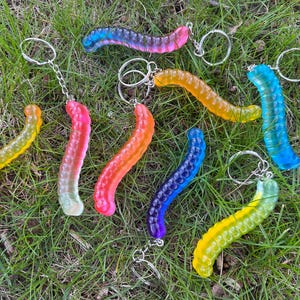 Gummy Worm Keychains