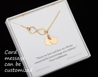 Personalized infinity heart lariat,Heart initial necklace,bridesmaid gifts,sideways infinity,custom font,Wedding bridal jewelry,Mother gift
