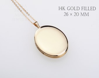 GloryMM Photo Box Pendant Necklace Oval Photo Pendant Charm Locket Chain Necklace Jewelry