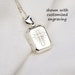 Sterling Silver Rectangle Photo Locket,custom Engrave Box Locket ...