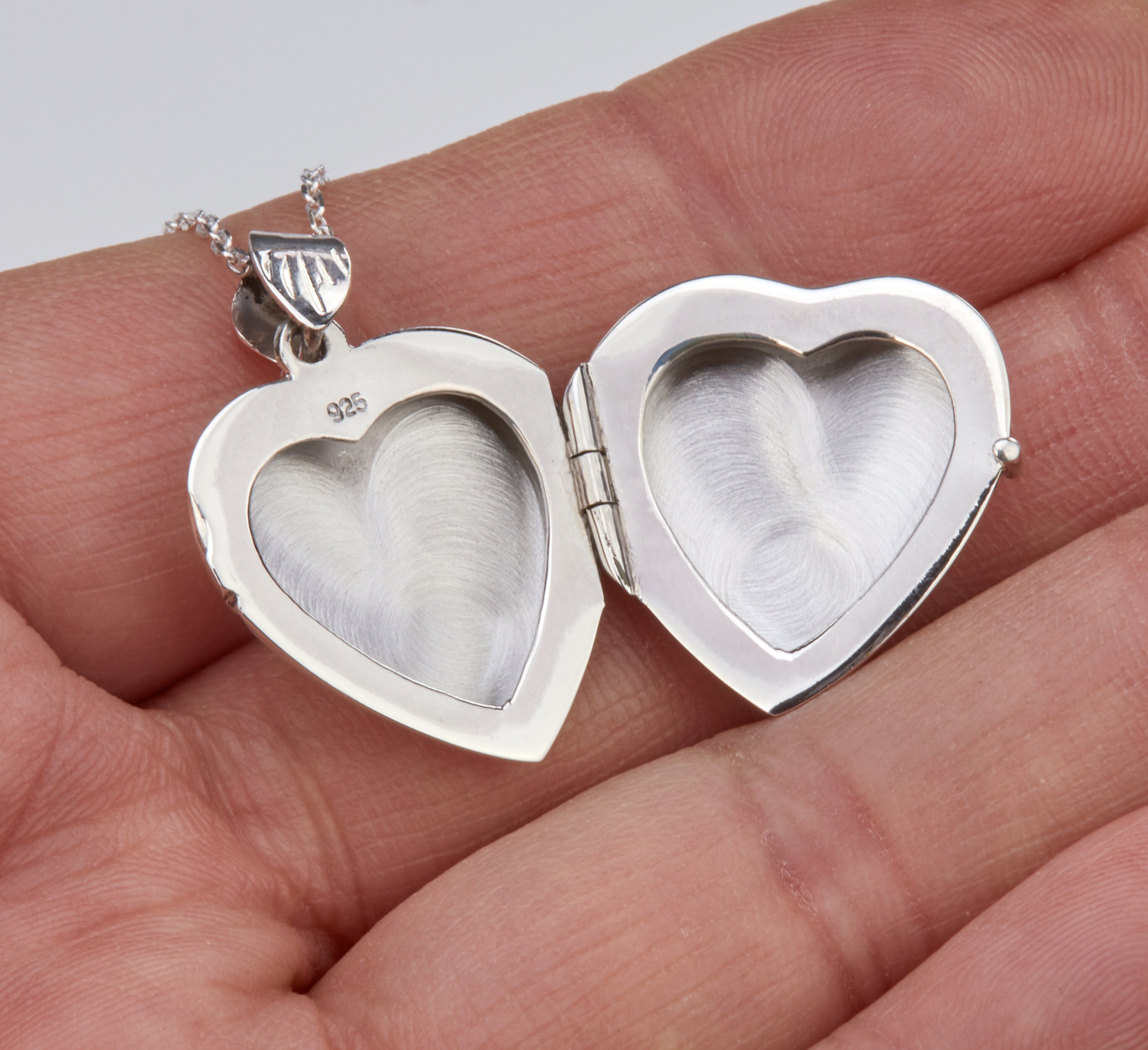 Sterling Silver Heart Photo Locket,memorial Locket,remembrance Locket ...