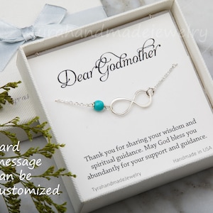 Schwesternschaft Unendlichkeit Armband, Patin Geschenk, benutzerdefinierte Geburtsstein, Mutter des Bräutigams Geschenk, beste Freundin Geschenk, benutzerdefinierte Geburtsstein, benutzerdefinierte Dankeschön-Karte