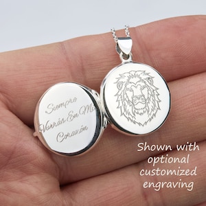 Sterling silver round locket with photo,custom engraved memorial locket,family remembrance locket,wedding locket,mother&#39;s day locket gift