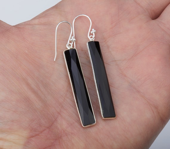 Orecchini Pendenti Lunghi In Perla D'Acqua Dolce &ndash; Naturali 6-12 Mm Colore Nero Con Gancio Oro &ndash; Fatte A Mano AAA