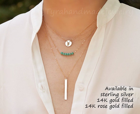 Ancient Roman Glass Handle Bar Necklace 14k Gold-filled Ancient Roman Glass Handle Bar Necklace 14k Gold-filled