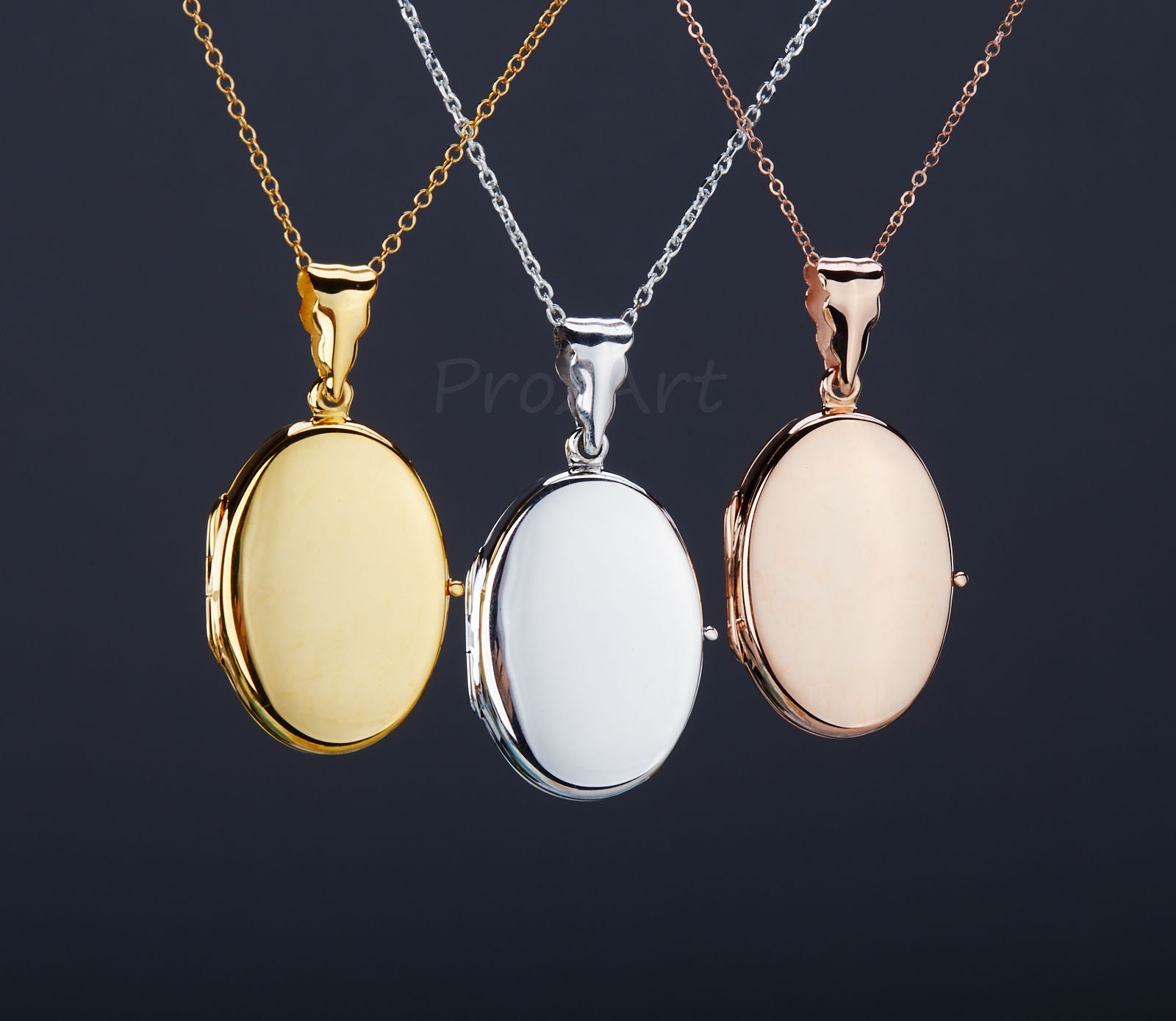 Engraved rose gold oval locket with photo,memorial oval locket,Mother…