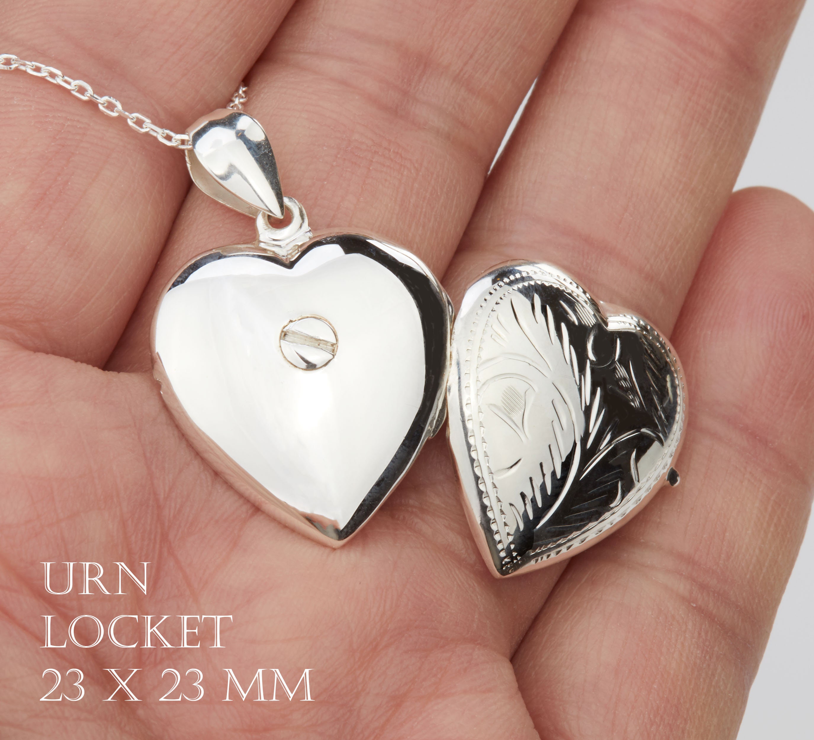 Etched Heart Locket - Etsy