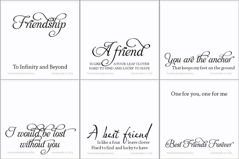 Greeting card,Custom Jewelry Card insert,custom note card,custom message card,friendship,family image 4