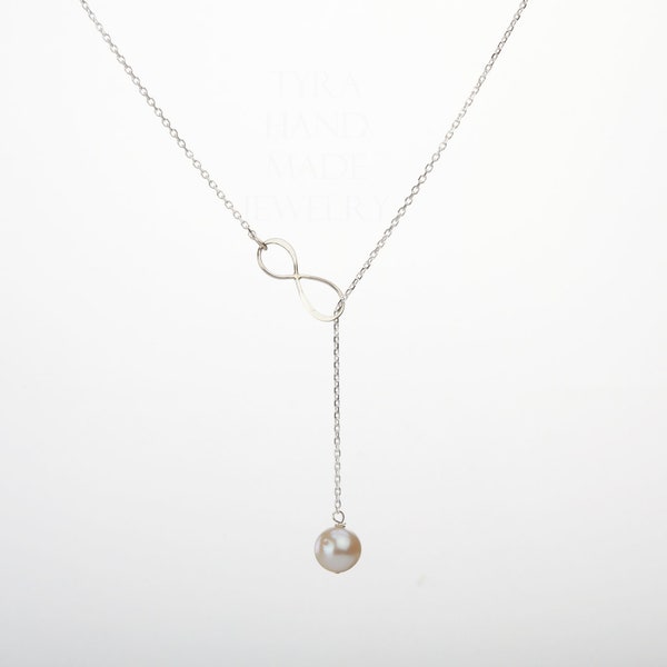 Pearl Y Necklace - Etsy