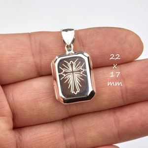 Sterling Silver Rectangle Photo Locket,custom Engrave Box Locket ...