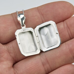 Sterling Silver Rectangle Photo Locket,antique Victorian Etched Box ...