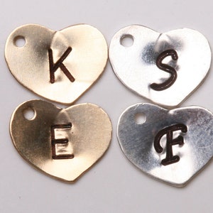 For tyrahandmadejewelry Jewelry buyer ONLY,Add Sterling Silver heart initial letter charm, monogram charm, personalized