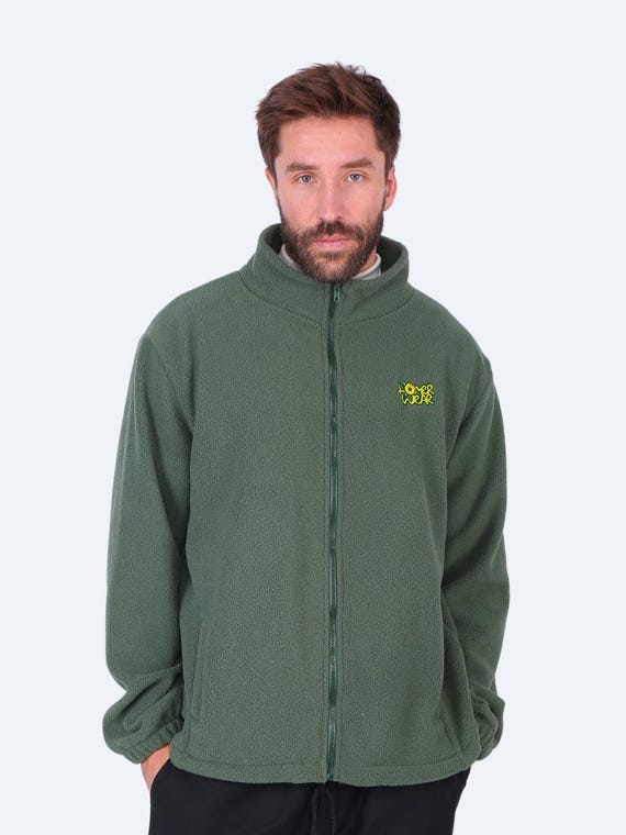Oversized Teddy Jacket Homer Simpson Bush Meme Embroidered | Funny