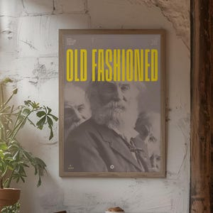 Old Fashioned Print | Old Fashioned | Cocktail Wall Art | Art Print for Bars | Cocktail Recipe | Gift for Cocktail Lovers | Bar Wall Art