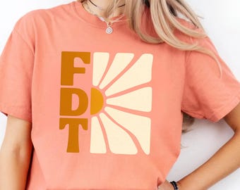 Retro FDT Flower T-Shirt: Vintage Style Protest Tee