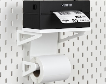 MUNBYN 130B Termoetikettskrivarfäste för IKEA SKADIS Pegboard