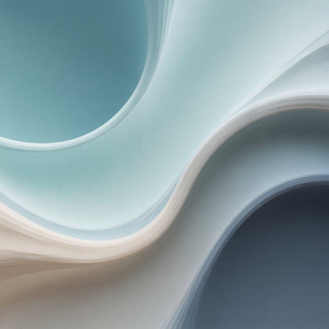 Calm Abstract Wall Art – Minimal Gradient Meditation Print – Neutral ...