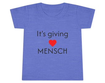 Its Giving-T-shirt voor peuters | Joods kinder-T-shirt