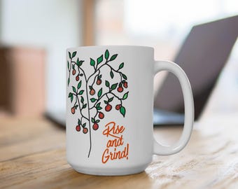 Orange tree Coffee Mug | Rise and Grind Ceramic Mug