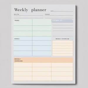 All in One Digital Planner 2025 | Ultimate Planner Template for Study or Work, Compatible with iPad or Android, Goodnotes, Notability