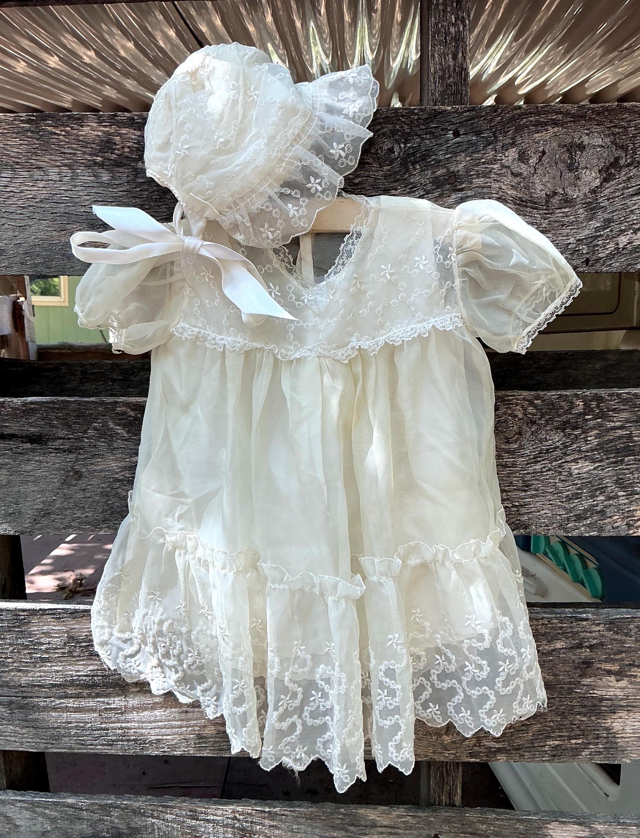 最終　ベビーワンピース　フランスアンティーク　襟フリル　ヴィンテージ Antique Baby Clothes - Etsy