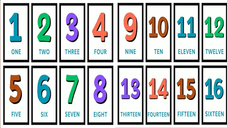Number Flashcards 1-20: Printable Math Cards for Preschool (PDF and JPG ...