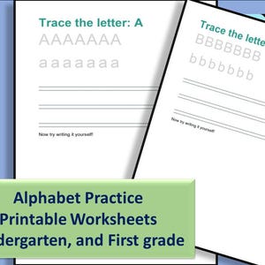 Alphabet Tracing Worksheets | Upper & Lowercase Letter Practice | Handwriting for Kids | Kindergarten Printable Pages