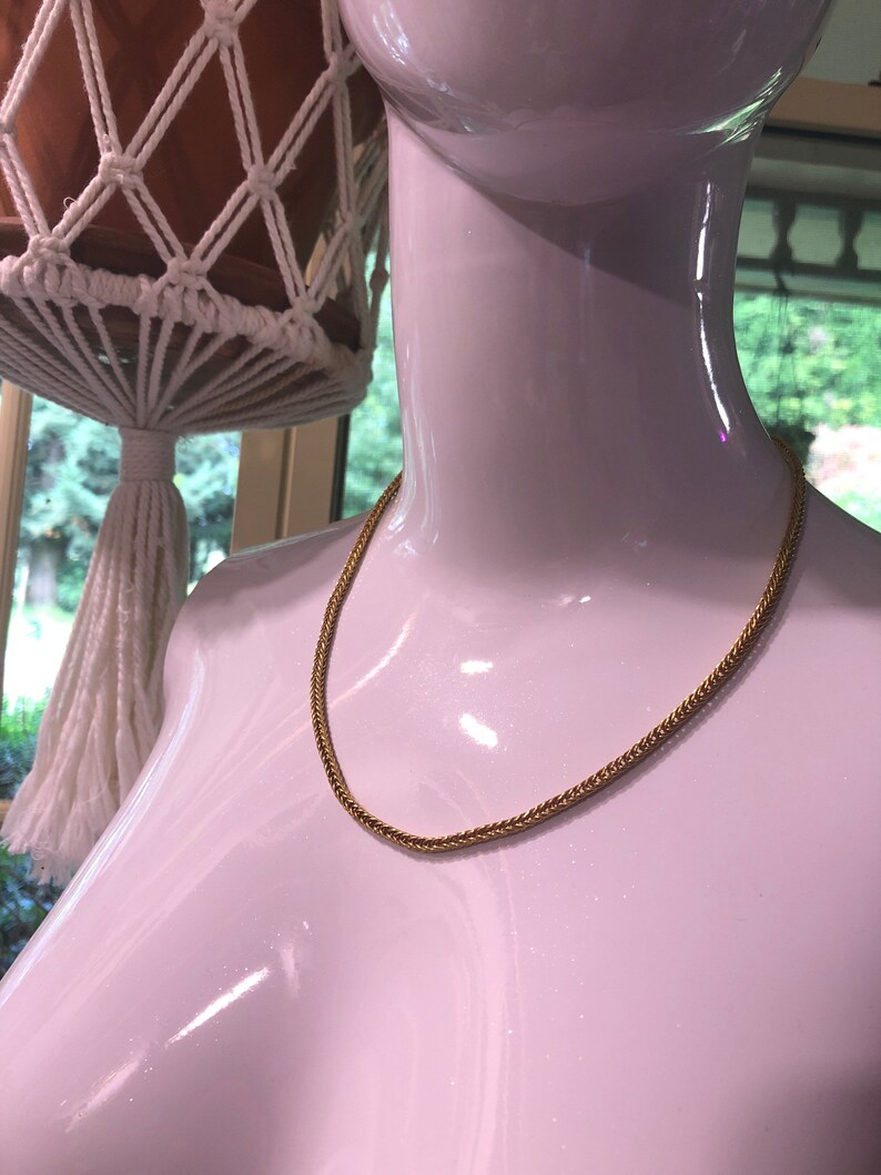 Solid 22k Solid Gold Handcrafted Double Loop Chain Necklace Etsy