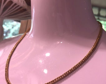 Solid 22k Solid Gold Handcrafted Double Loop Chain Necklace Ancient Rome Greece