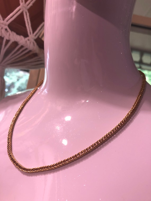Solid 22k Solid Gold Handcrafted Double Loop Chain Necklace Etsy