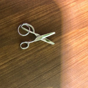 Articulated Dressmakers Shears Scissors Charm Sterling Silver Fun Cute