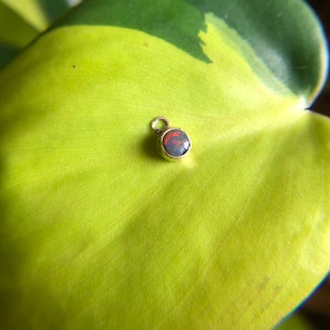 Teeny Tiny Earring Dangle Single 9k Gold Australian Opal