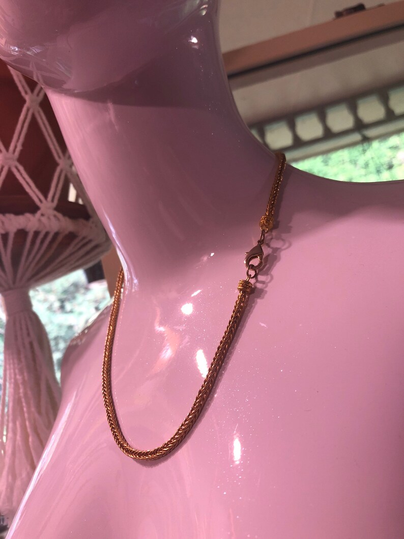 Solid 22k Solid Gold Handcrafted Double Loop Chain Necklace Etsy