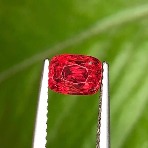 Natural Red Spinel 1.10ct Cushion Cut Gemstone | VS Clarity Burma Origin | Loose Stone for Engagement Ring, Pendant, or Fine Jewelry