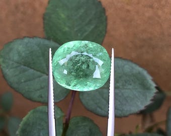 Natural Paraiba Tourmaline 14.97Ct Blue Green Cushion Cut – AIG Certified Mozambique Loose Gem