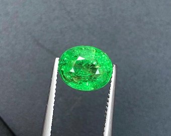 4.20Ct Natural Tsavorite Garnet Green Oval Cut Tanzania Loose Gemstone