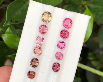 5.60Ct Natural Pink Tourmaline Lot Oval Cut Afghanistan Loose Gemstones