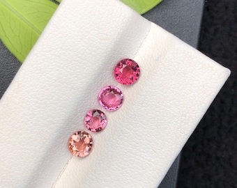 1.75Ct Natural Multicolor Tourmaline Lot Oval Shapes Loose Gemstones
