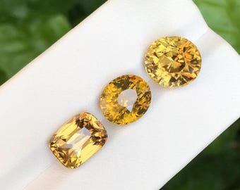 Natural Golden Yellow Zircon, 19.63 Ct Sri Lanka Gemstone