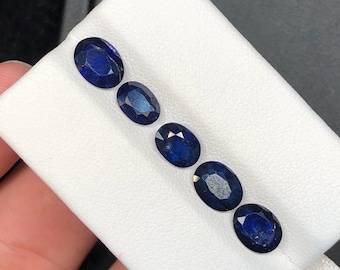 Natural Deep Blue Sapphire 6.16 Ct Oval Cut Gemstone | Sri Lanka Origin