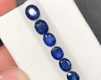 Natural Ceylon Blue Sapphire Set 5.32Ct | Oval Shape | Sri Lanka Origin | Jewelry Grade