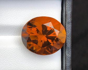 Brown Citrine Gemstone: 22.80 ct Oval Cut Quartz for Custom Jewelry