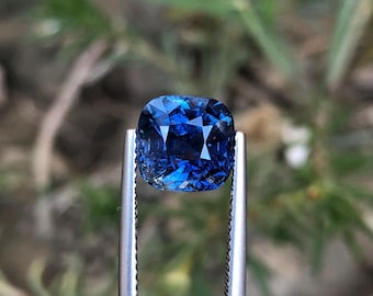 Natural Blue Sapphire Gemstone: 4.03 Ct Square Cushion Cut, Madagascar Origin