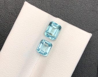 Natural Blue Apatite 3.29Ct Octagon Cut African Loose Gemstone