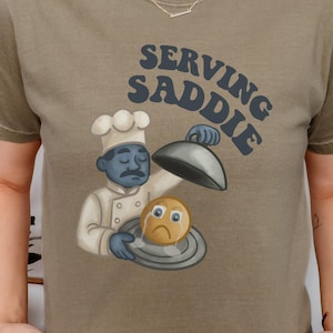 Funny Mental Health Shirt Sad Emoji Top GenZ Meme Humor Tee Ironic Pun T-Shirt Comfort Colors Gloomcore Depressed Baddie Gift for BFF Sister