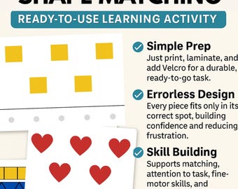 Tarefa de correspondência de formas sem erros
