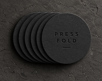 250 Custom Embossed Coasters with Your Logo | Bulk Pulpboard Beer Mats for Bars Cafes Breweries | Thick Board Free Digital Proof