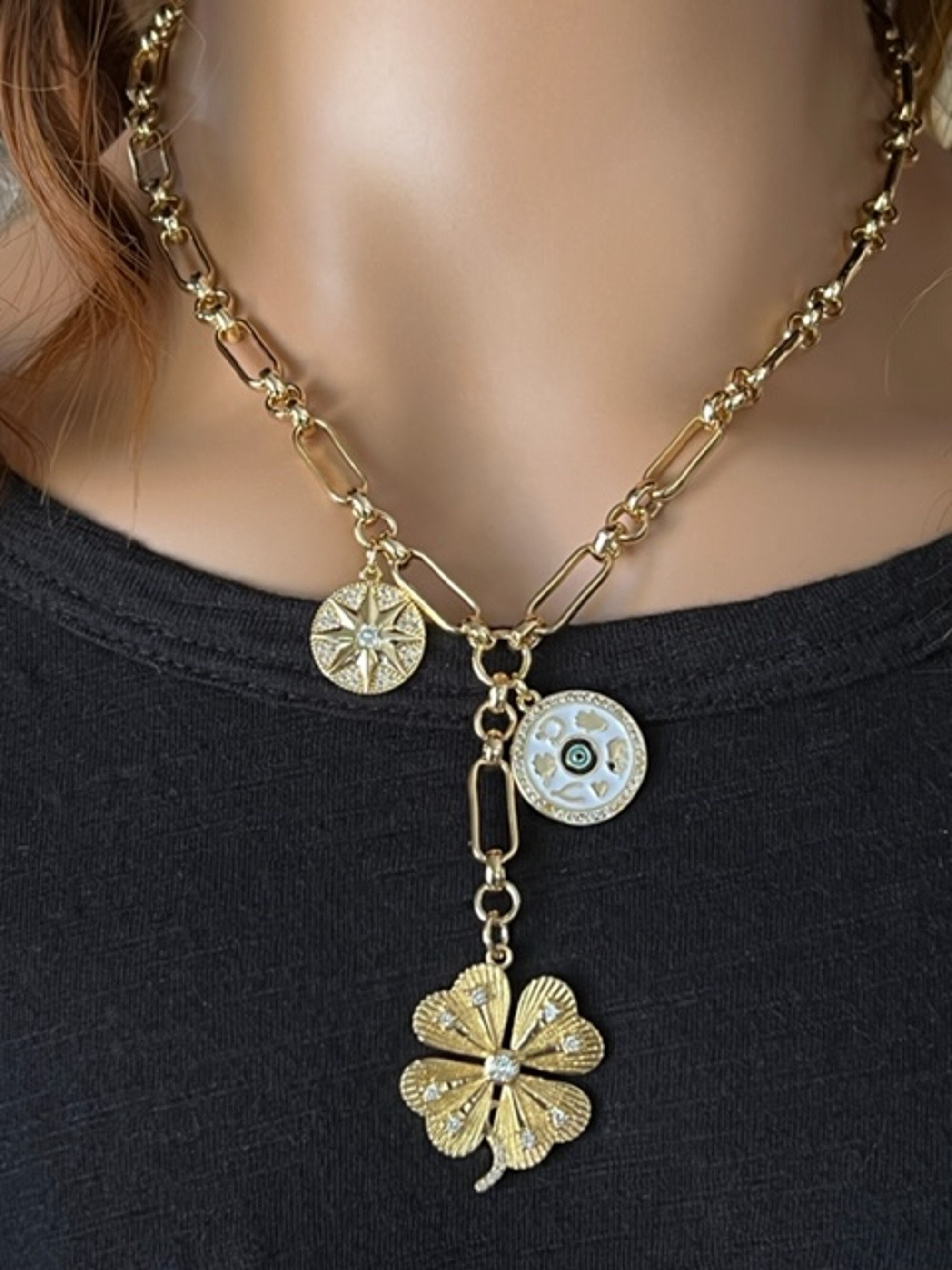 Four Star Necklace - Etsy