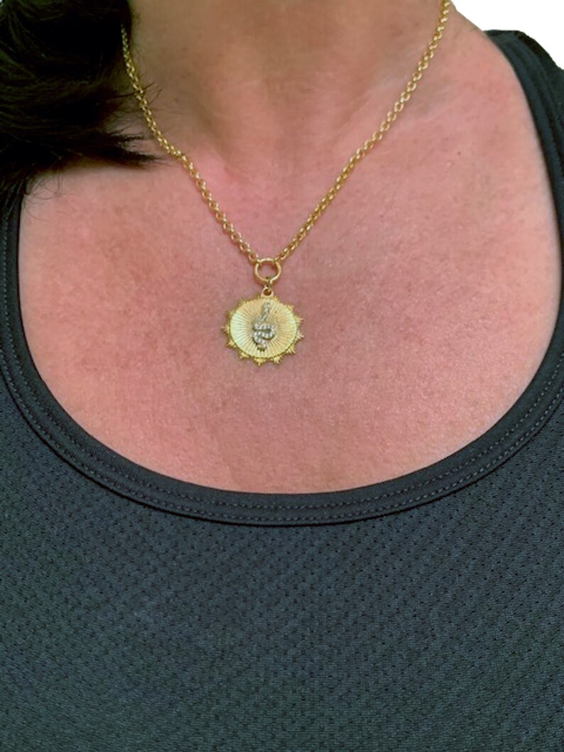 Snake Coin Necklace Gold Coin Necklacegold Belcher Chain Etsy